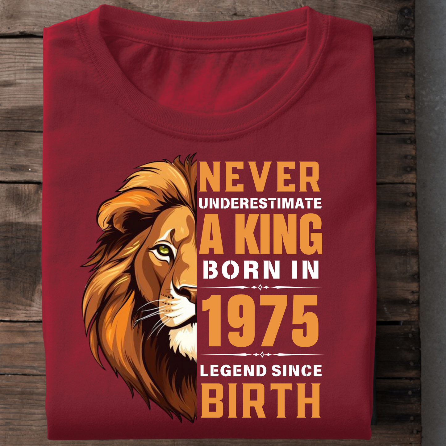 KING 1975 LEGEND PREMIUM QUALITY T-SHIRT