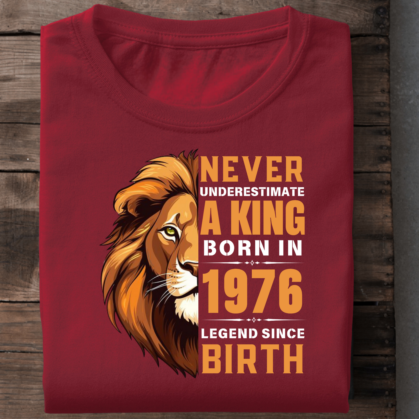 KING 1976 LEGEND PREMIUM QUALITY T-SHIRT