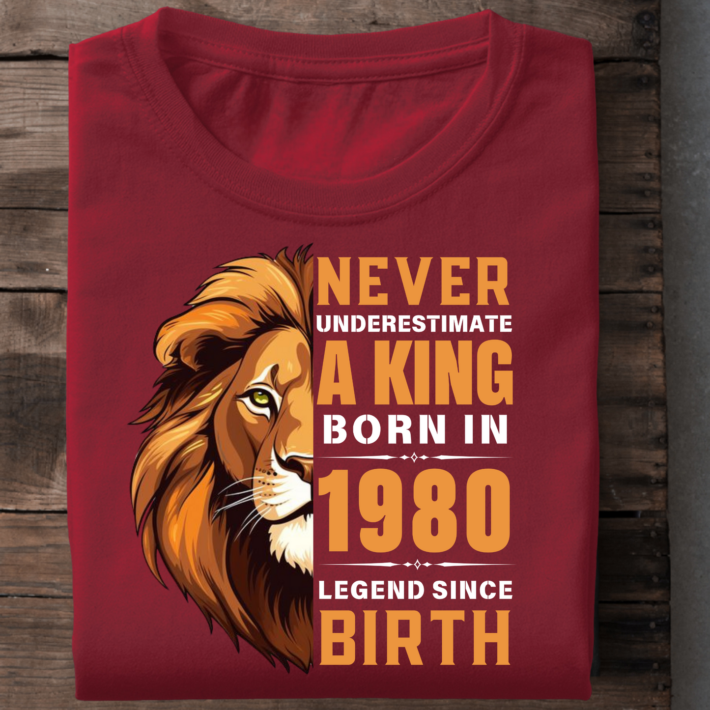 KING 1980 LEGEND PREMIUM QUALITY T-SHIRT