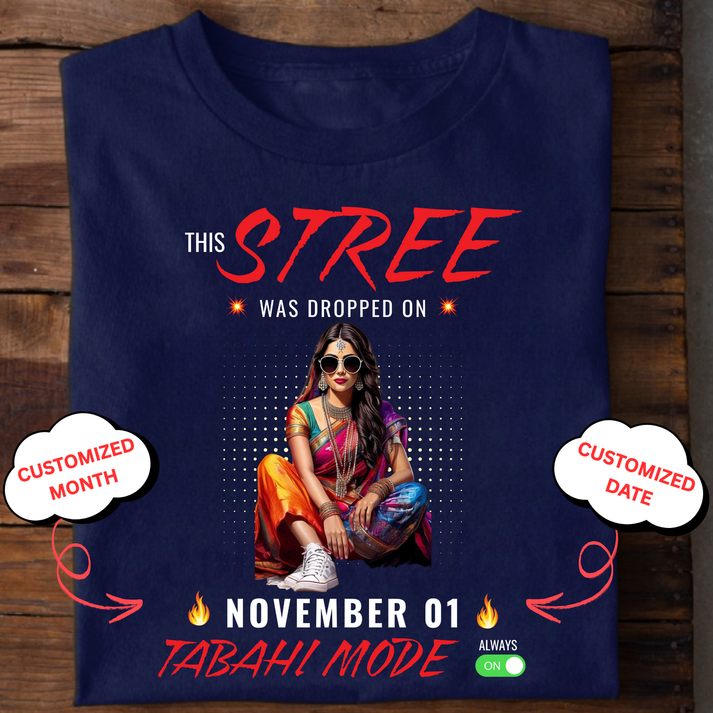 CUSTOMIZED-STREE, TABAHI MODE CLASSIC T-SHIRT