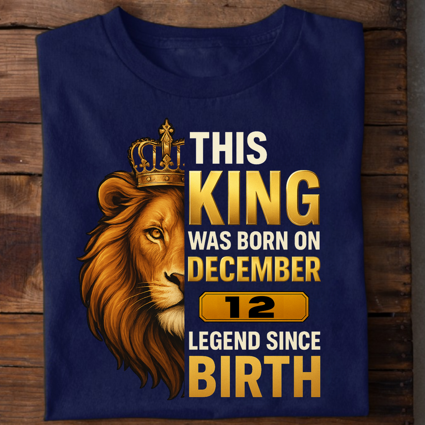12 DECEMBER KING PREMIUM QUALITY T-SHIRT