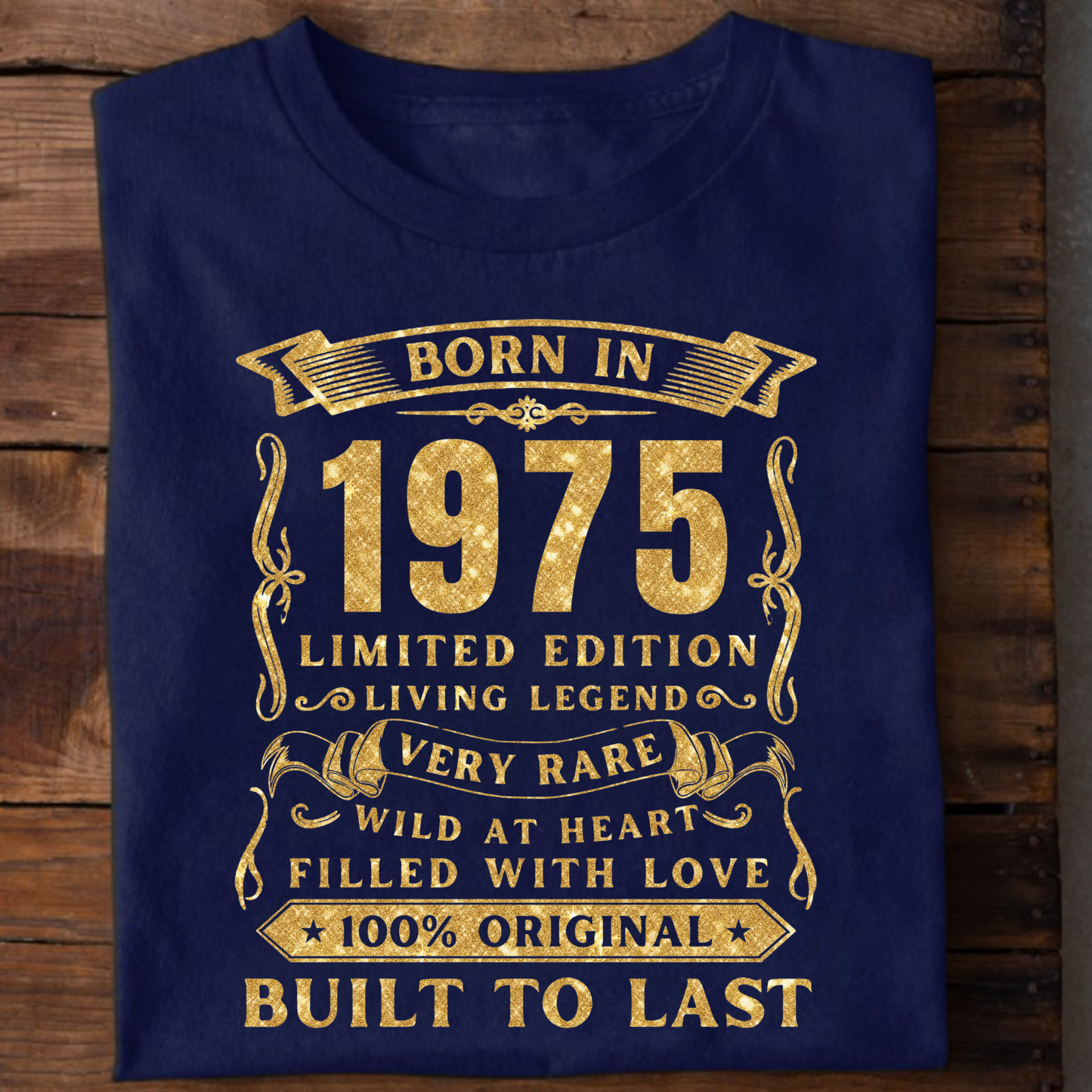 BORN IN 1975 PREMIUM QUALITY T-SHIRT