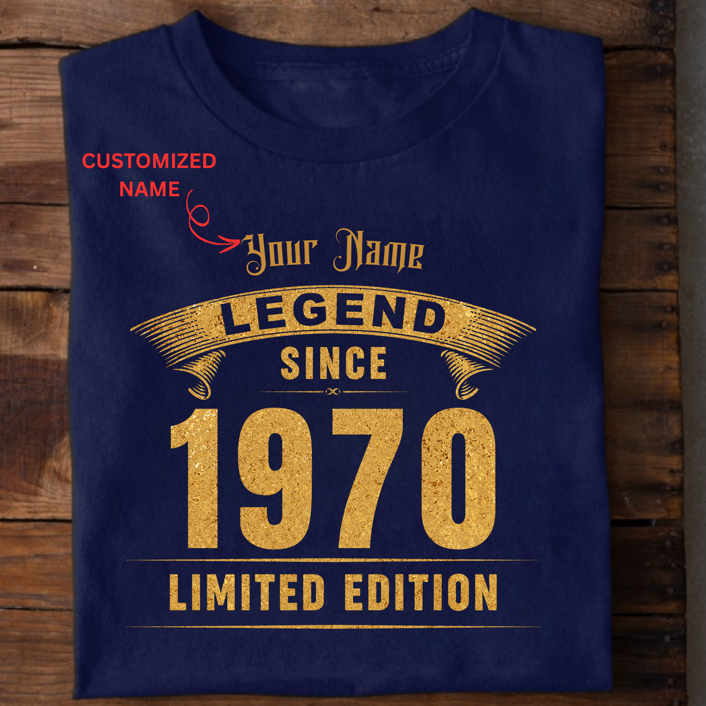 CUSTOMIZATION -LEGEND SINCE 1970 PREMIUM QUALITY T-SHIRT
