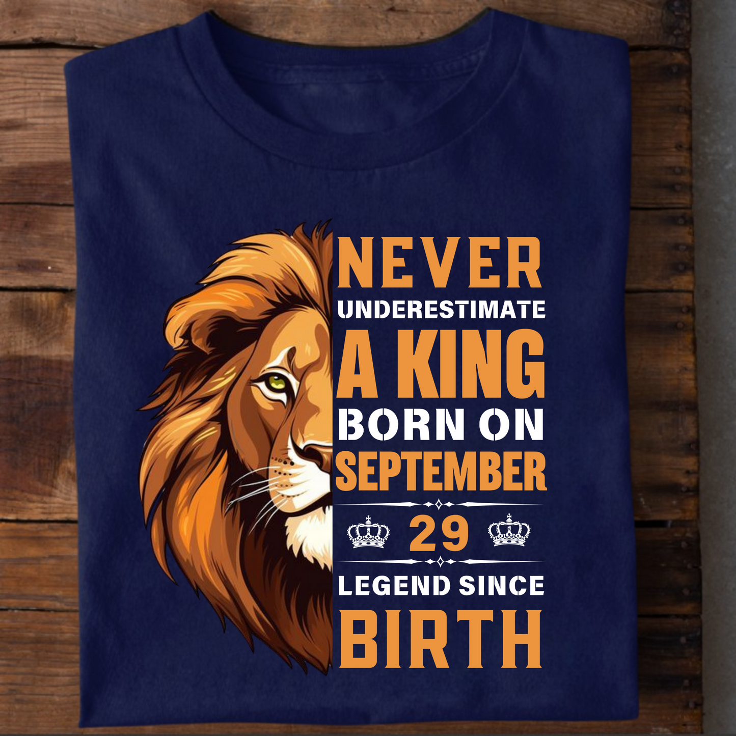 KING SEPTEMBER 29 PREMIUM QUALITY T-SHIRT