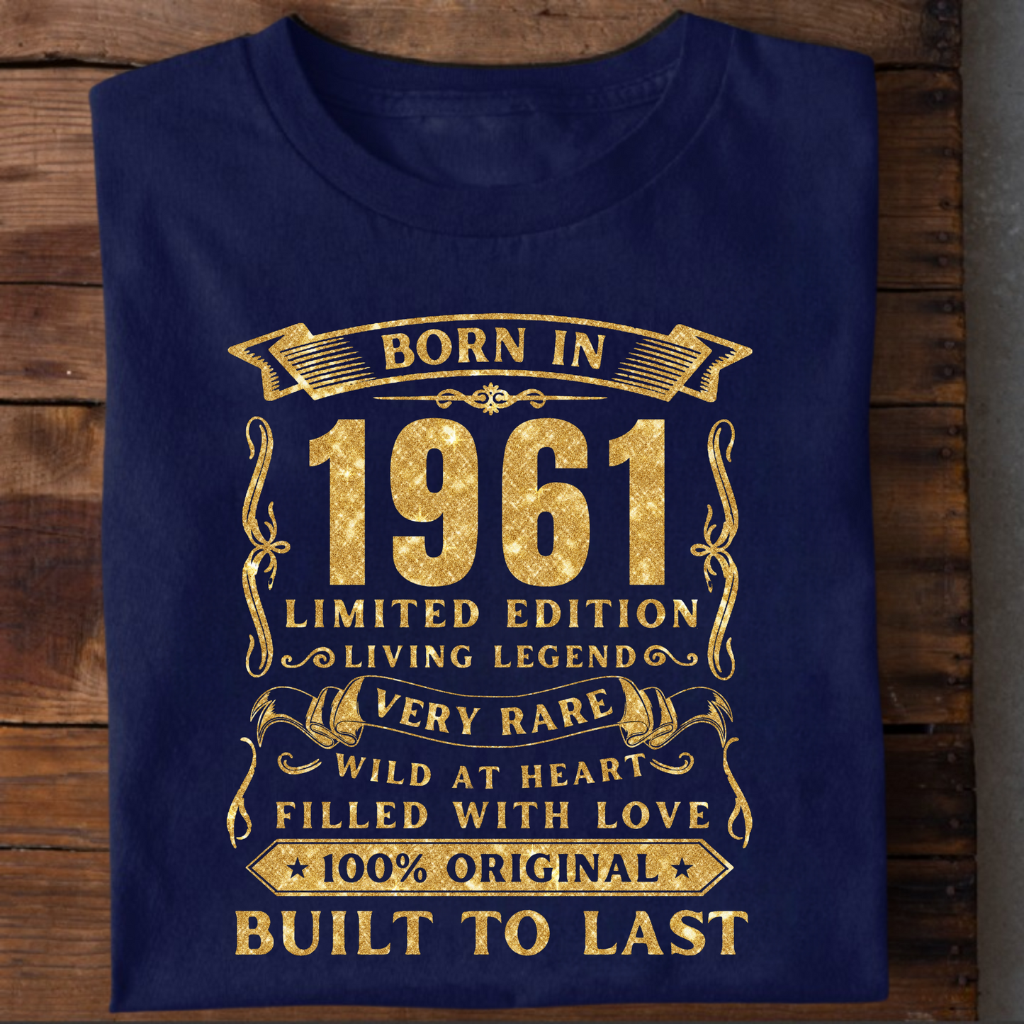 BORN IN 1961 PREMIUM QUALITY T-SHIRT