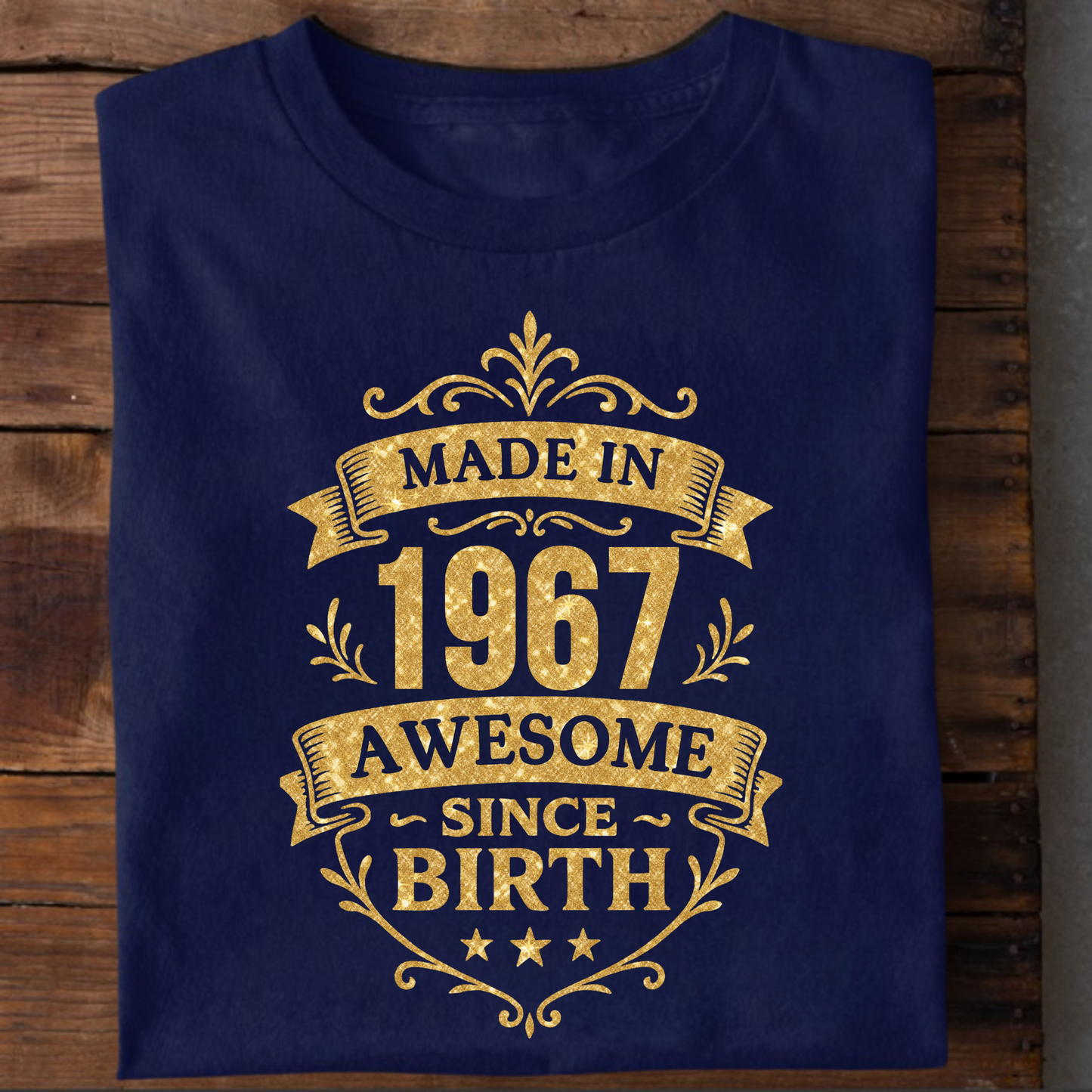 MADE IN 1967 AWESOME SINCE BIRTH PREMIUM QUALITY T-SHIRT