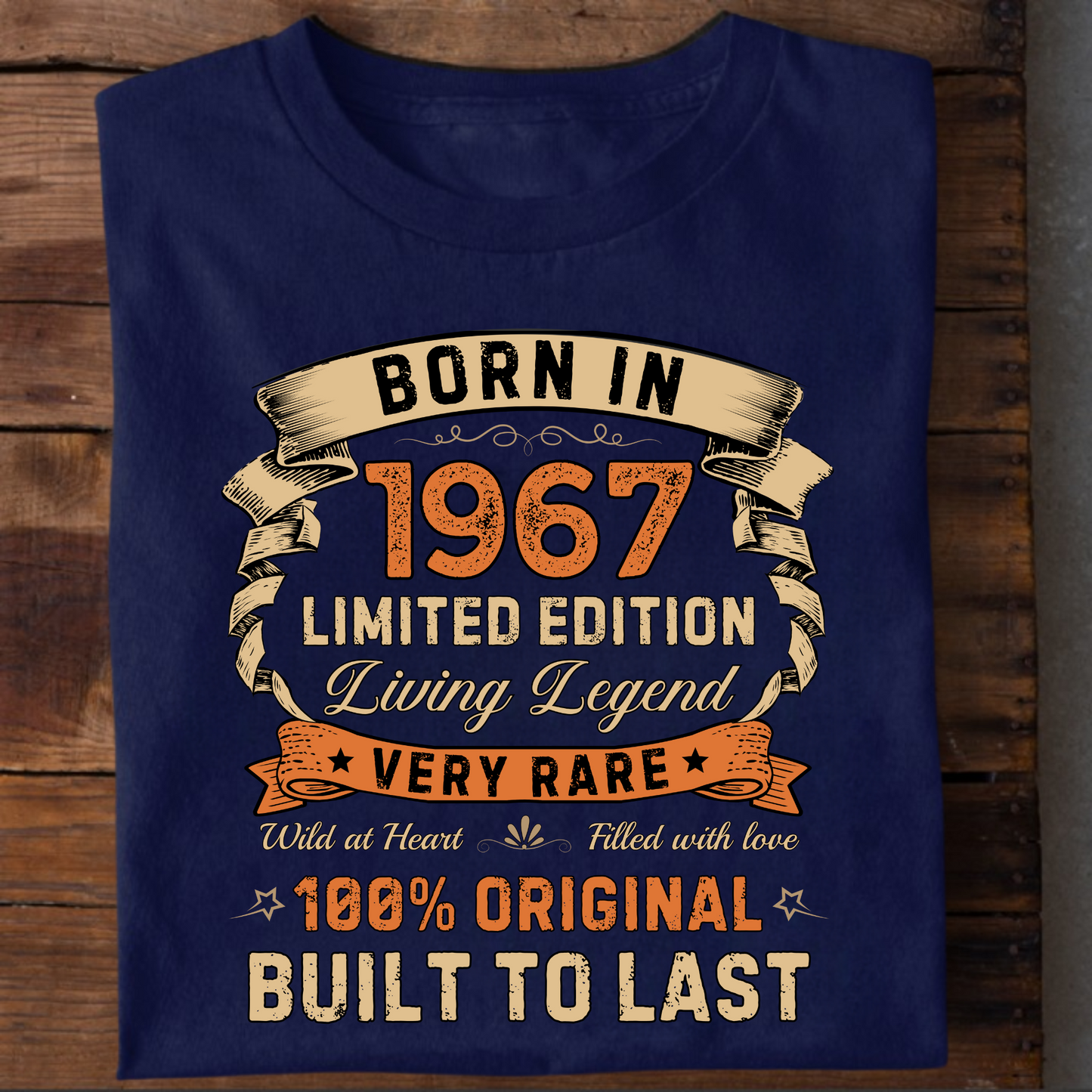 BORN IN 1967 LIMITED EDT PREMIUM QUALITY T-SHIRT