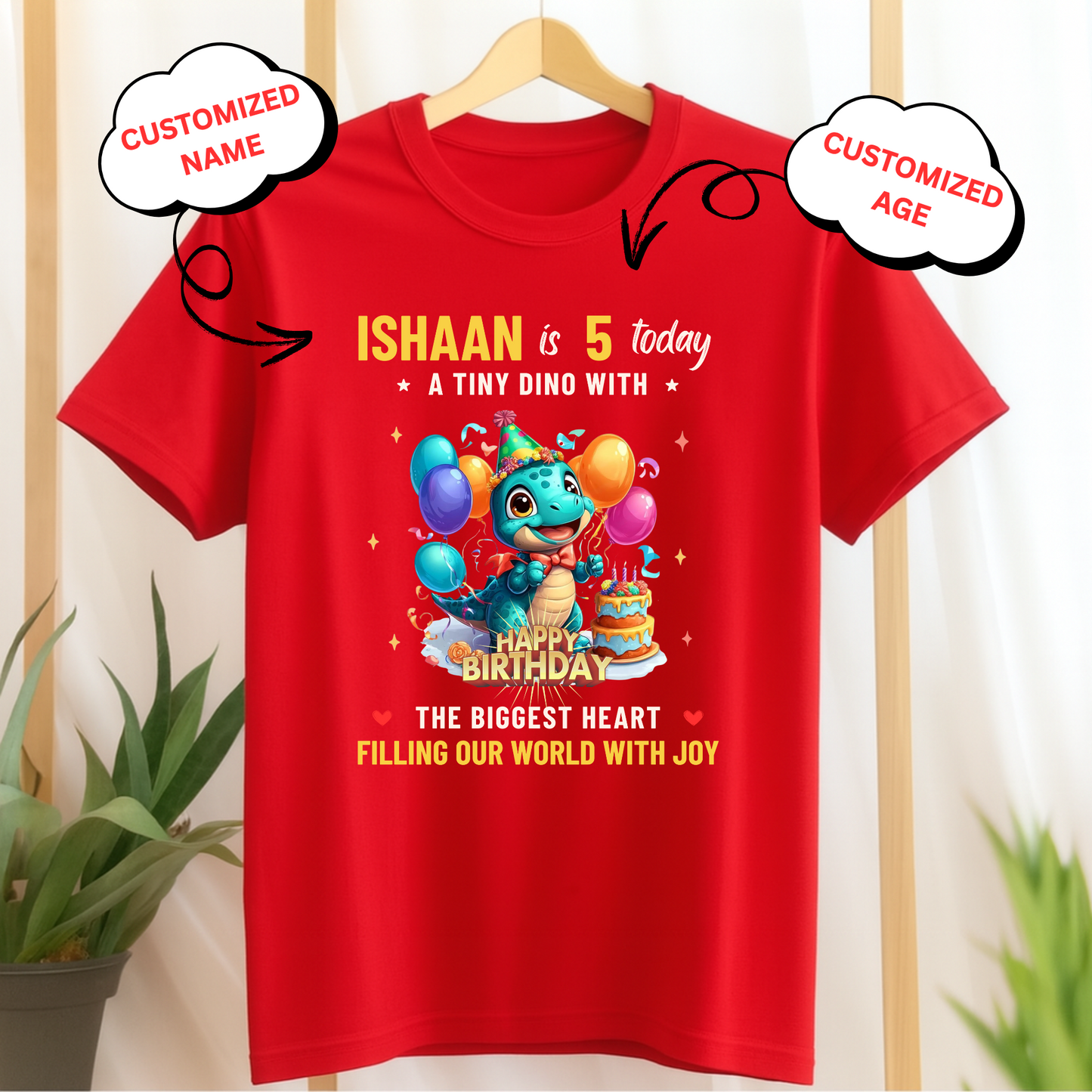 CUSTOMIZED-A TINY DINO WITH THE BIGGEST HEART CLASSIC T-SHIRT