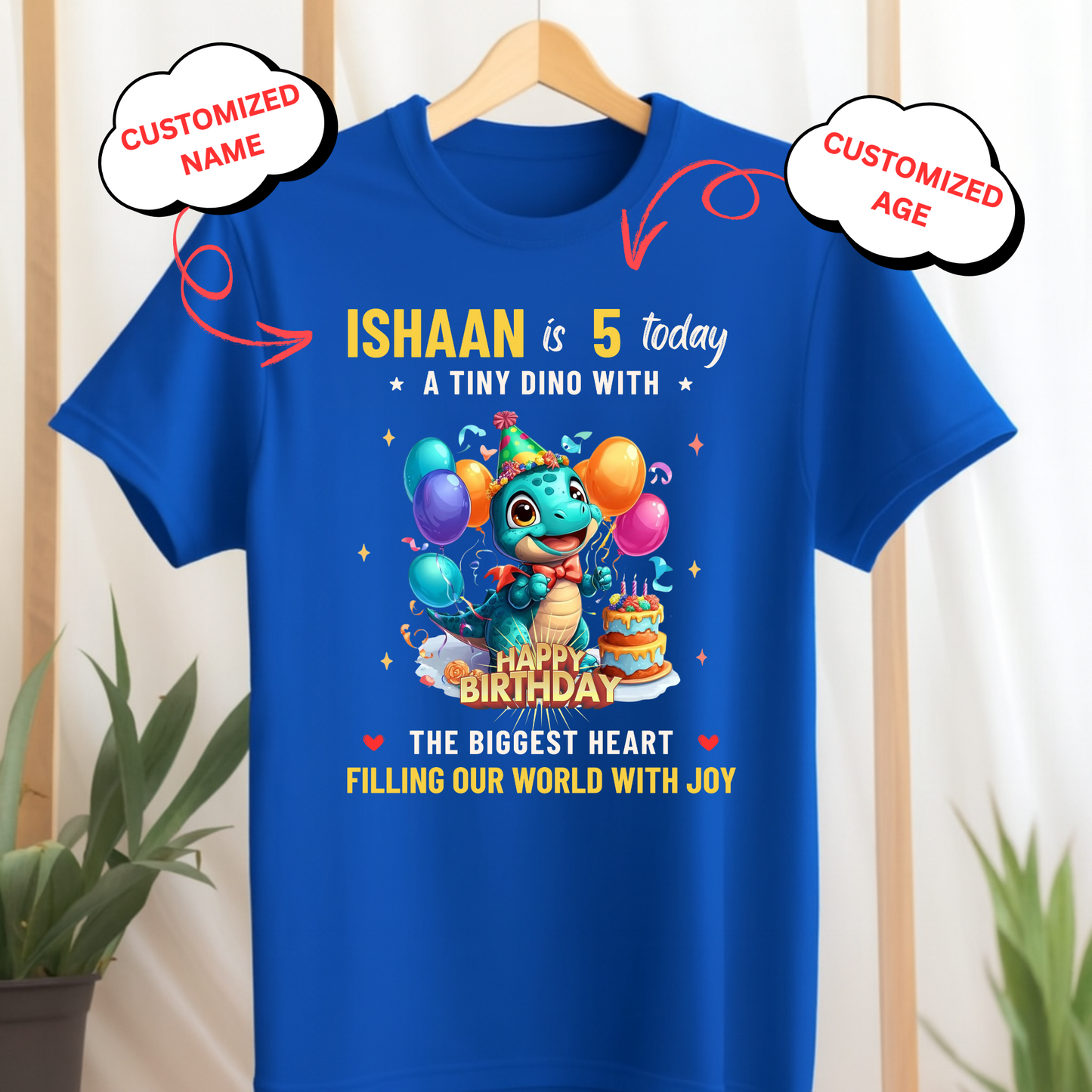 CUSTOMIZED-A TINY DINO WITH THE BIGGEST HEART CLASSIC T-SHIRT