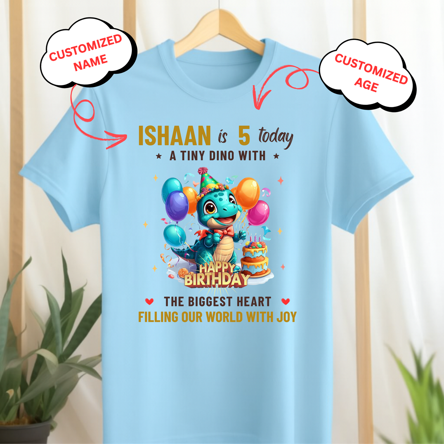 CUSTOMIZED-A TINY DINO WITH THE BIGGEST HEART CLASSIC T-SHIRT