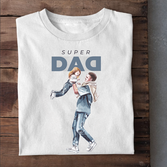 SUPER DAD OF DAUGHTER PREMIUM QUALITY T-SHIRT