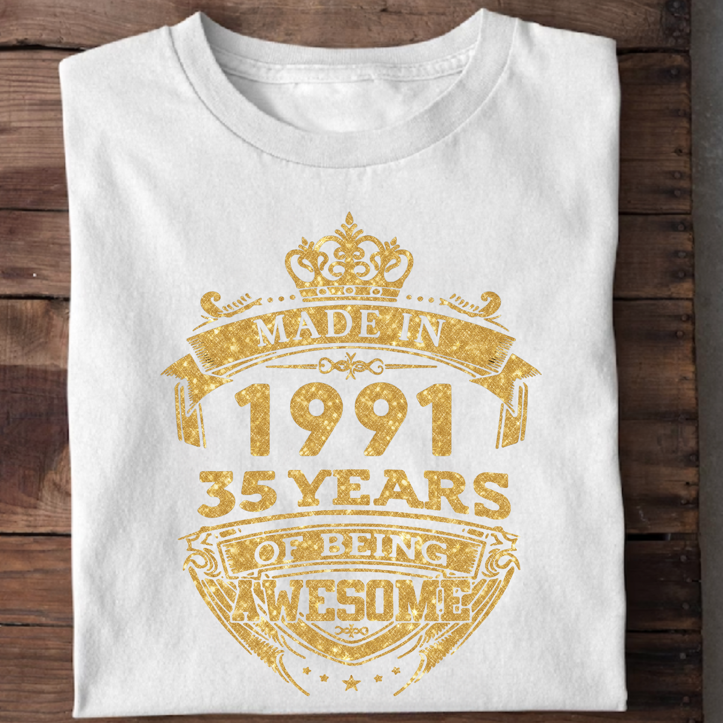 MADE IN 1991 35 YEARS OF BEING AWESOME PREMIUM CLASSIC T-SHIRT